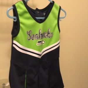 Toddler Seahawks toddler cheerleading outfit